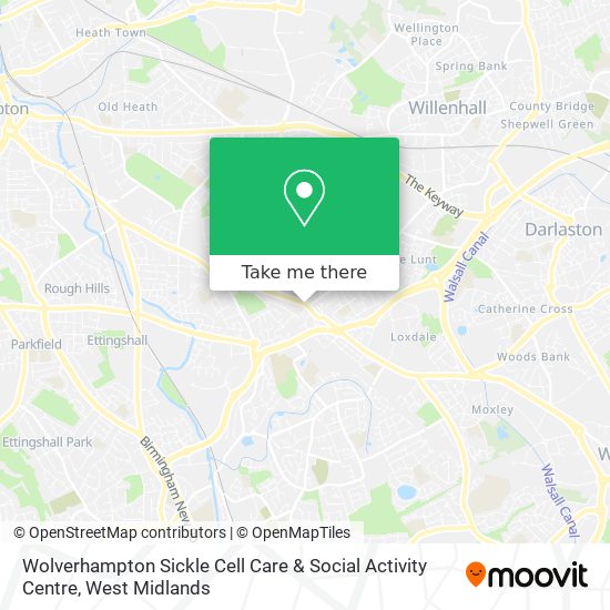 Wolverhampton Sickle Cell Care & Social Activity Centre map