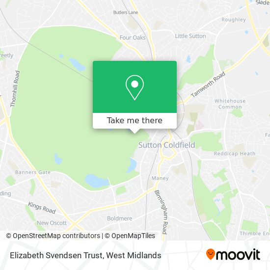 Elizabeth Svendsen Trust map