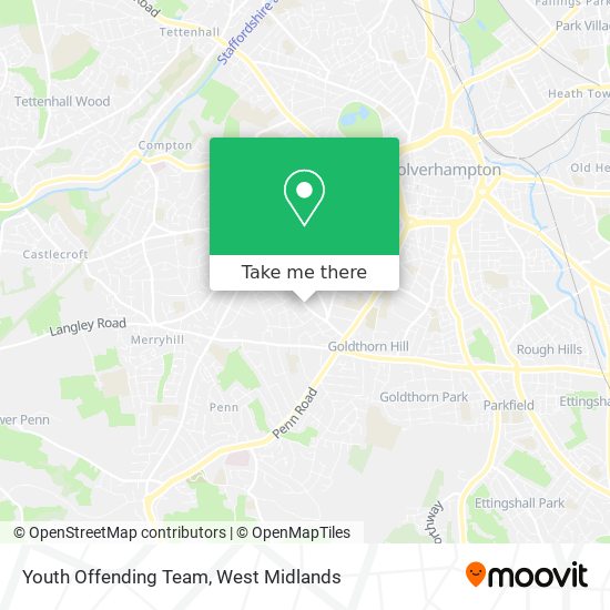 Youth Offending Team map