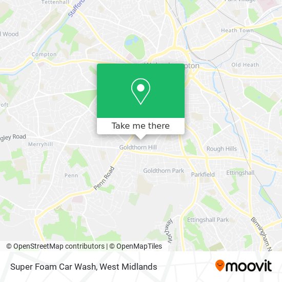 Super Foam Car Wash map