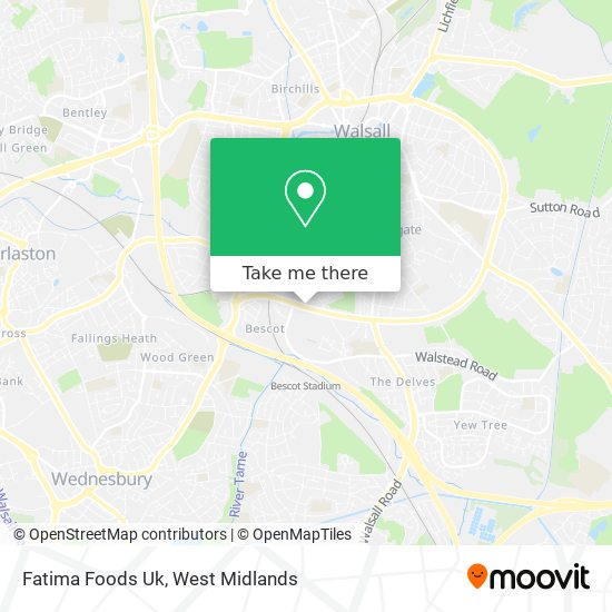 Fatima Foods Uk map