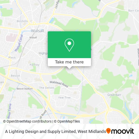 A Lighting Design and Supply Limited map