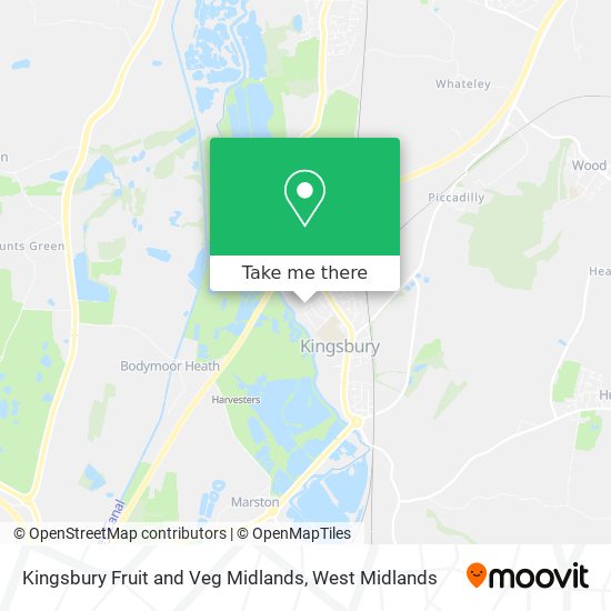 How to get to Kingsbury Fruit and Veg Midlands by Bus?