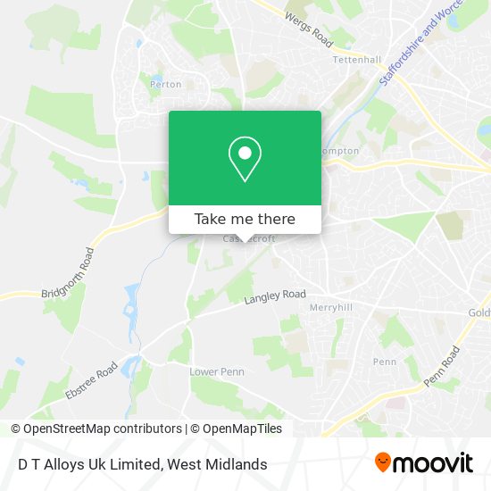 D T Alloys Uk Limited map