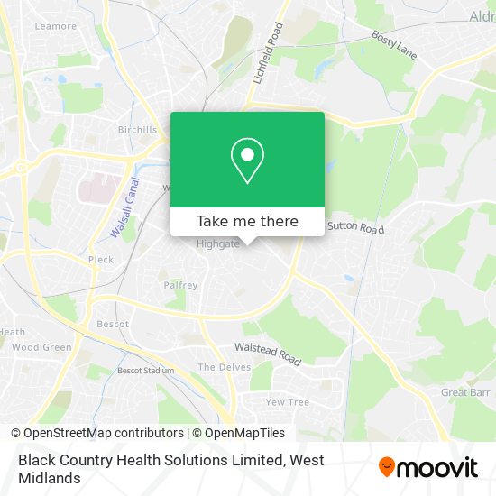 Black Country Health Solutions Limited map