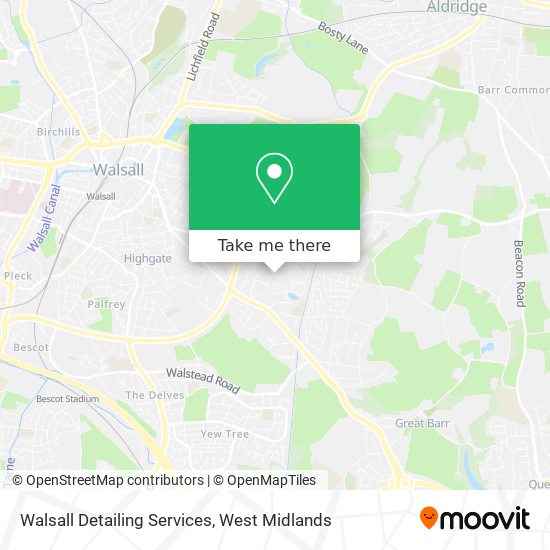 Walsall Detailing Services map