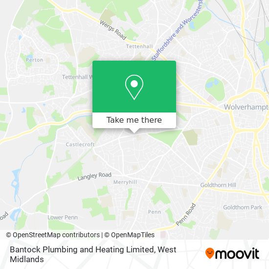 Bantock Plumbing and Heating Limited map