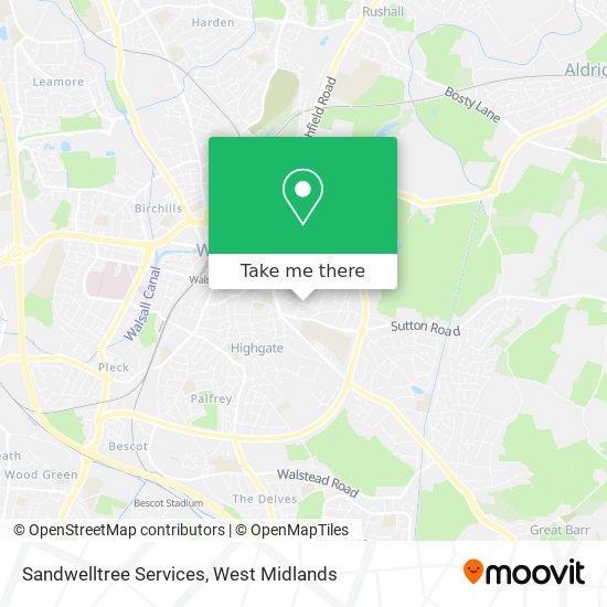 Sandwelltree Services map