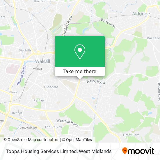 Topps Housing Services Limited map