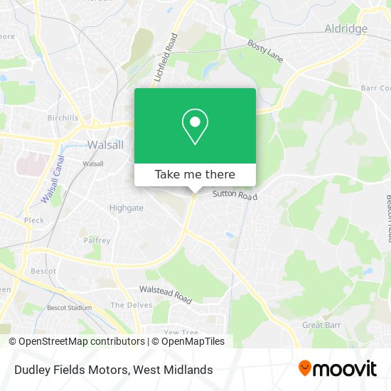 Dudley Fields Motors map