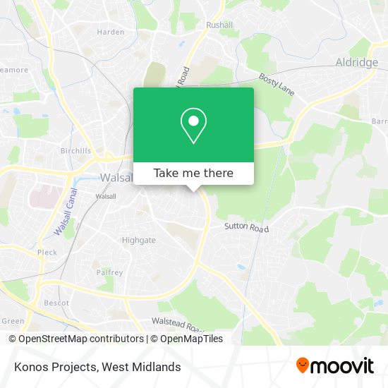 Konos Projects map