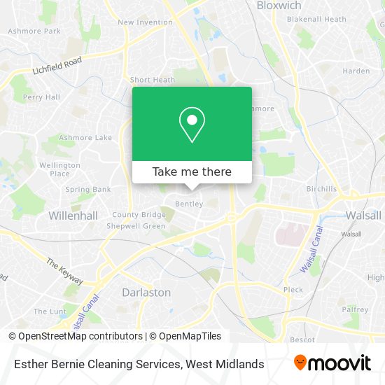 Esther Bernie Cleaning Services map