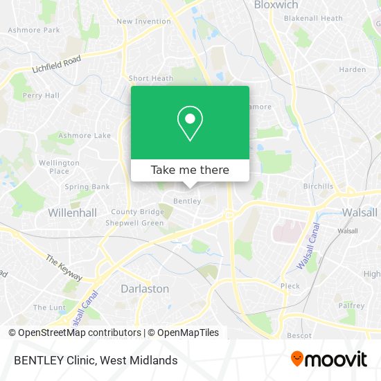 BENTLEY Clinic map