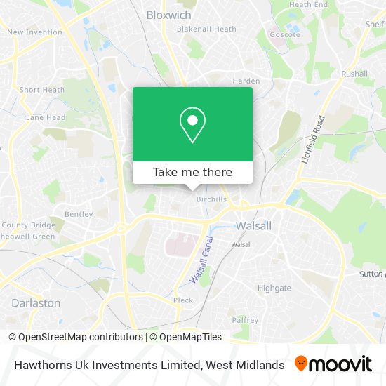Hawthorns Uk Investments Limited map