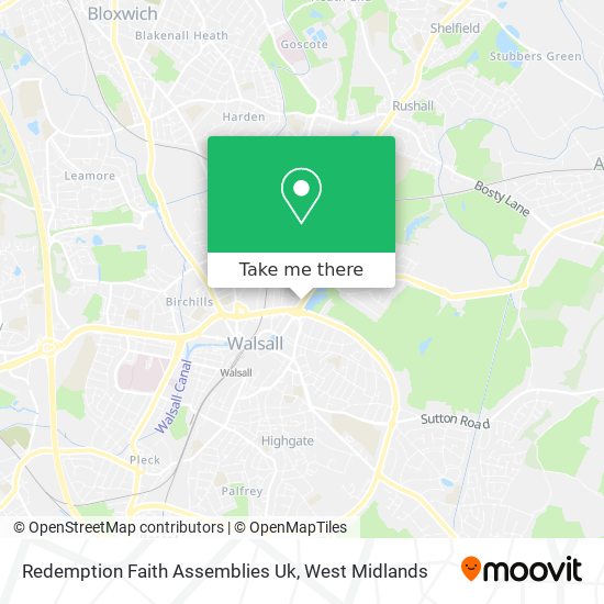 Redemption Faith Assemblies Uk map