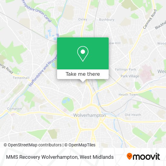 MMS Recovery Wolverhampton map