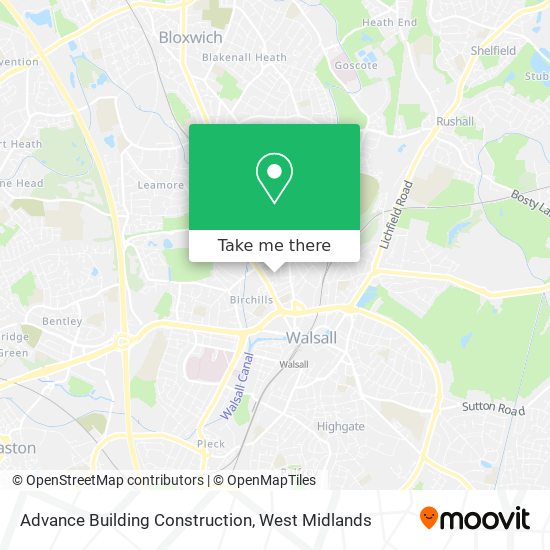 Advance Building Construction map