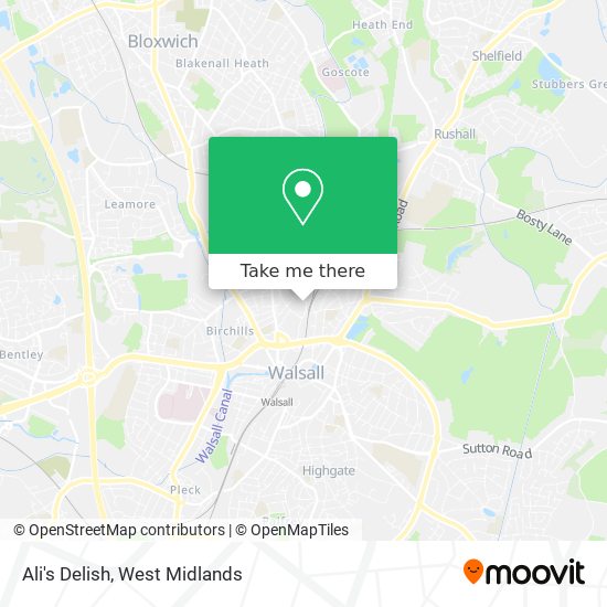 Ali's Delish map