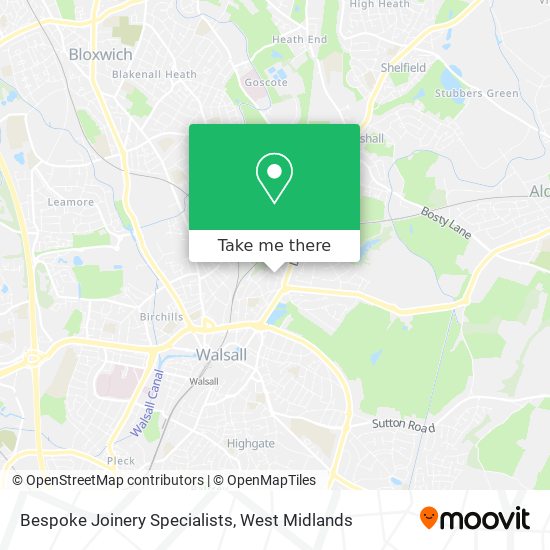 Bespoke Joinery Specialists map