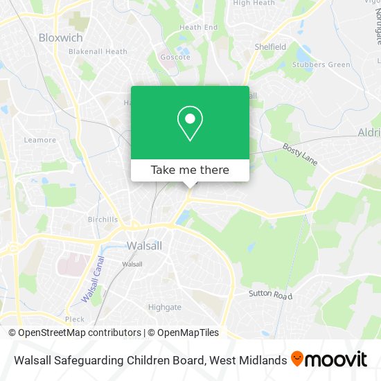Walsall Safeguarding Children Board map