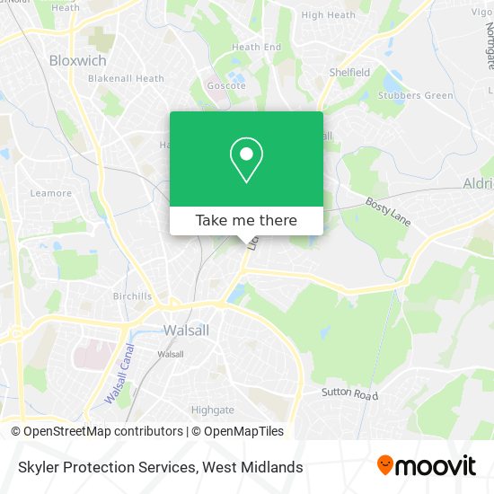 Skyler Protection Services map