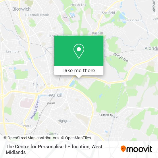 The Centre for Personalised Education map