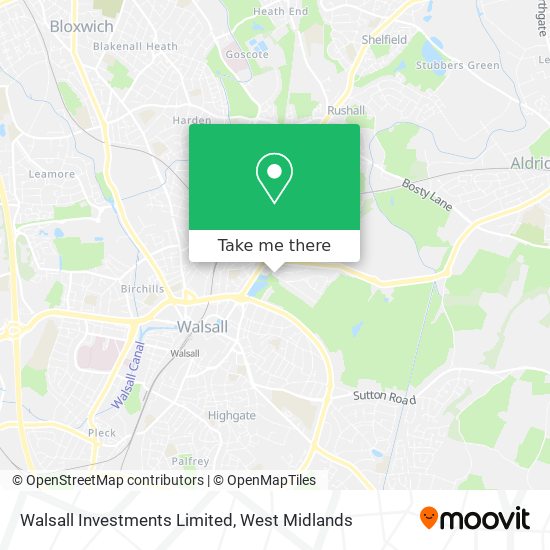 Walsall Investments Limited map