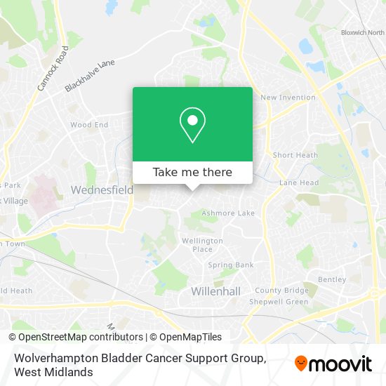 Wolverhampton Bladder Cancer Support Group map