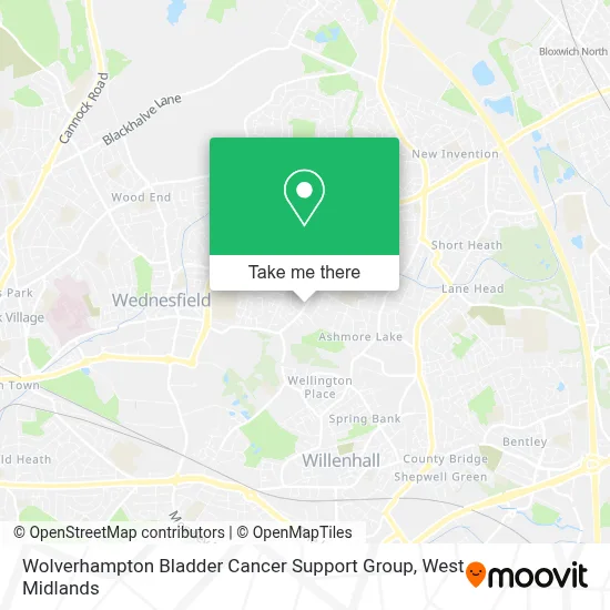 Wolverhampton Bladder Cancer Support Group map