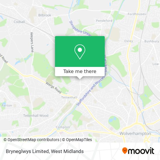 Bryneglwys Limited map