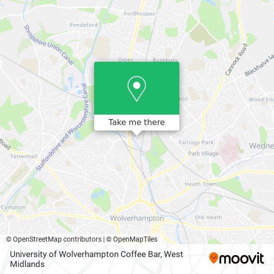 How to get to University of Wolverhampton Coffee Bar in Bushbury South ...