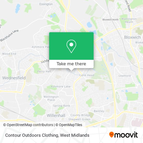 Contour Outdoors Clothing map