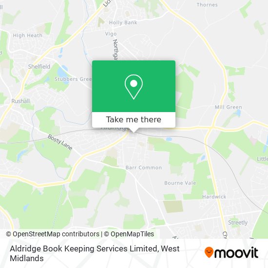 Aldridge Book Keeping Services Limited map