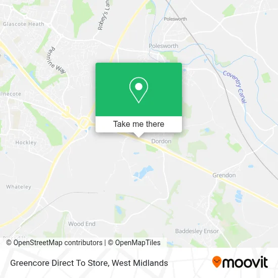 Greencore Direct To Store map