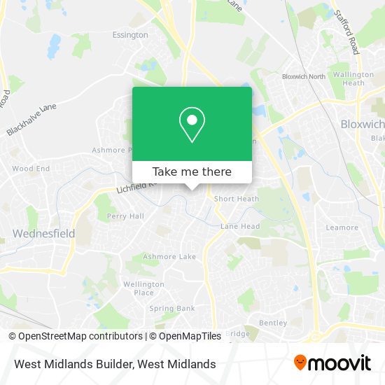 West Midlands Builder map