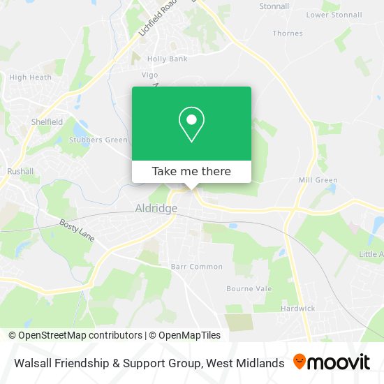 Walsall Friendship & Support Group map