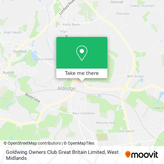 Goldwing Owners Club Great Britain Limited map