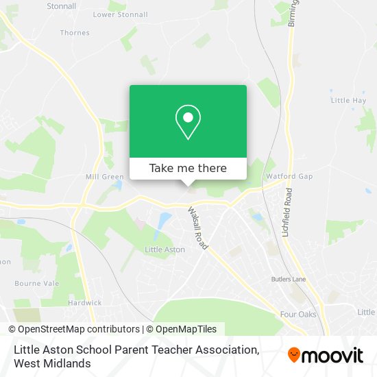 Little Aston School Parent Teacher Association map