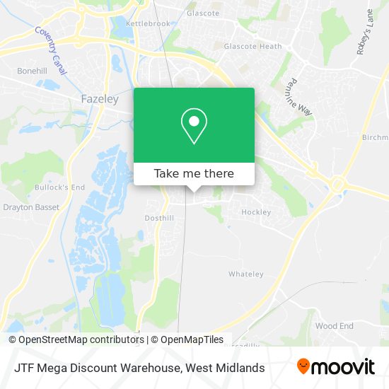 JTF Mega Discount Warehouse map
