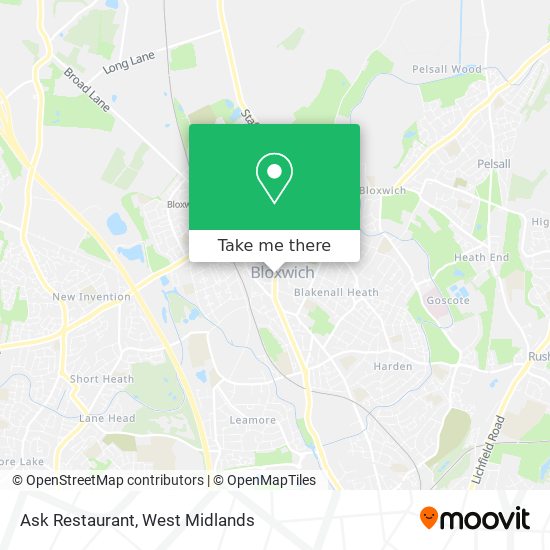 Ask Restaurant map