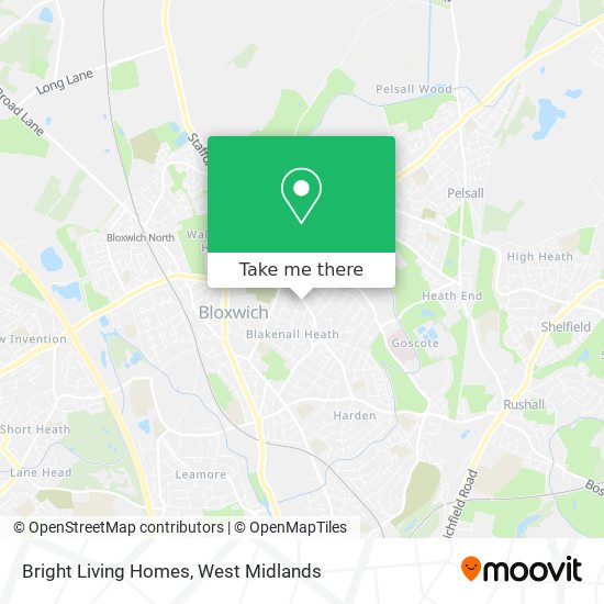 Bright Living Homes map