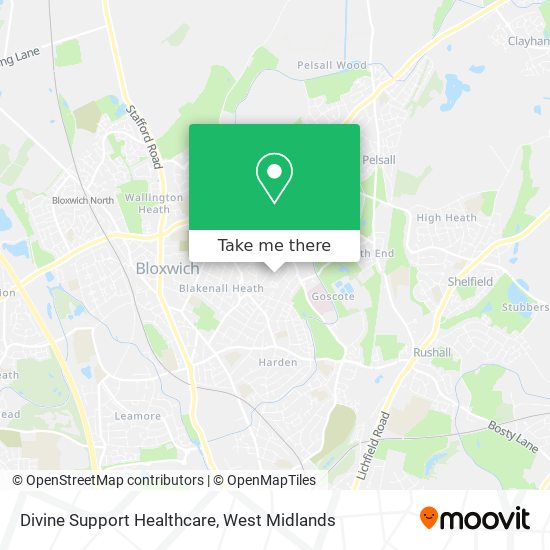 Divine Support Healthcare map