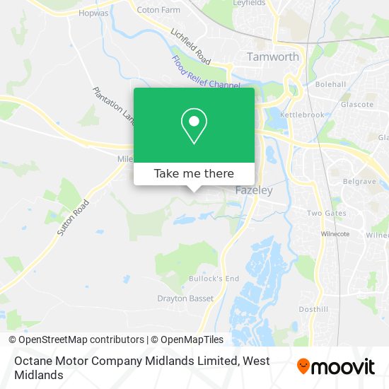 Octane Motor Company Midlands Limited map