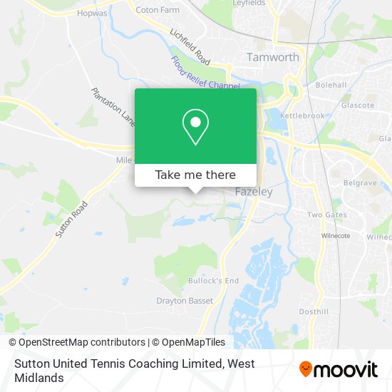 Sutton United Tennis Coaching Limited map