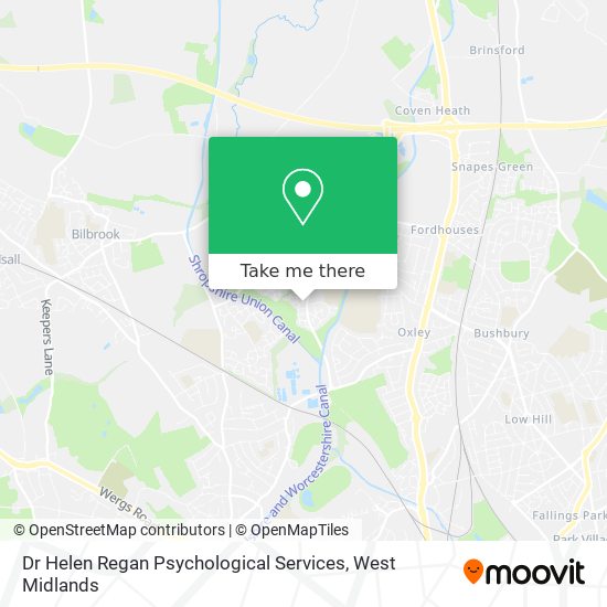 Dr Helen Regan Psychological Services map
