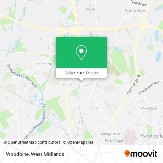 Woodbine map