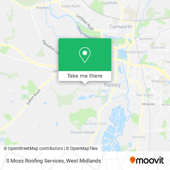 S Moss Roofing Services map