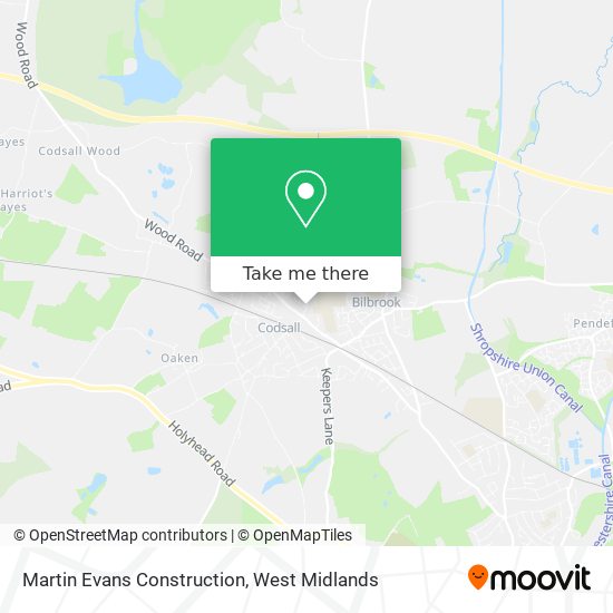 Martin Evans Construction map