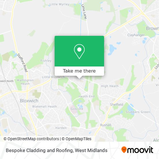 Bespoke Cladding and Roofing map