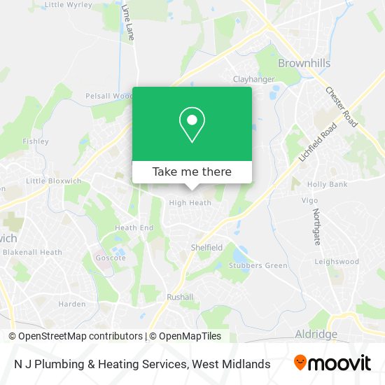 N J Plumbing & Heating Services map